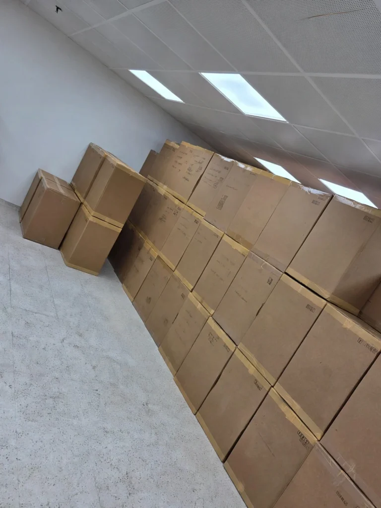 Professional office movers in Muscat, uniformed team